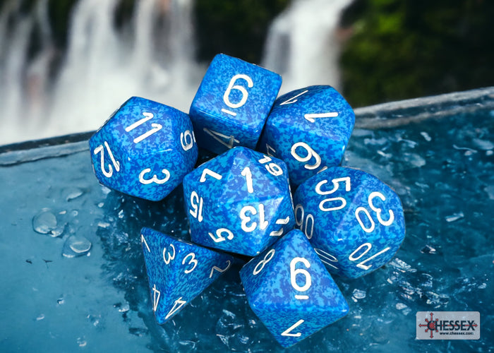 Chessex Speckled: 7Pc Water Dice- Dés