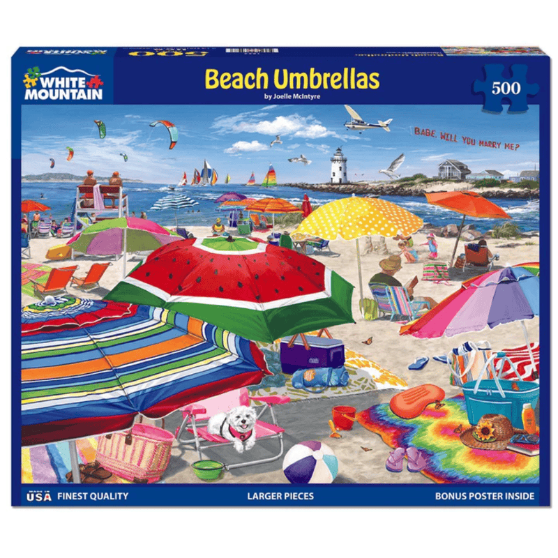 Beach Umbrella White Mountain Puzzle