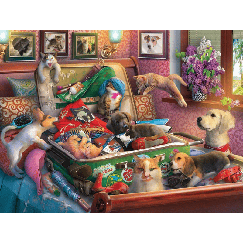 Paws Gone Wild White Mountain Puzzle