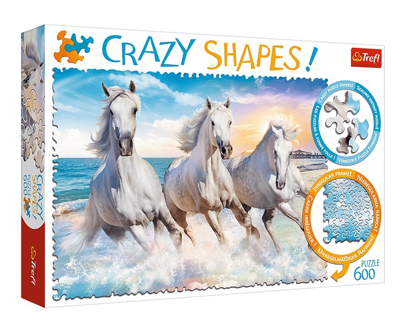 Puzzle 600: Galloper dans les vagues (Crazy Shapes)