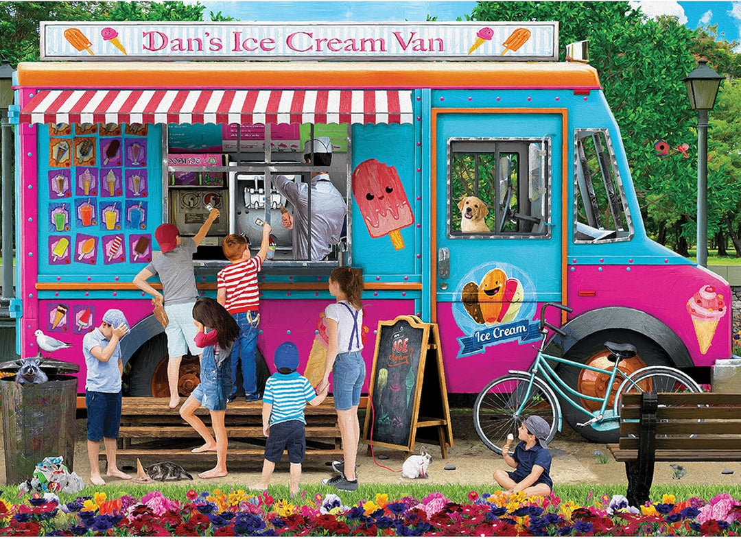 Puzzle 1000: Dan's Ice Cream Van by Paul Normand