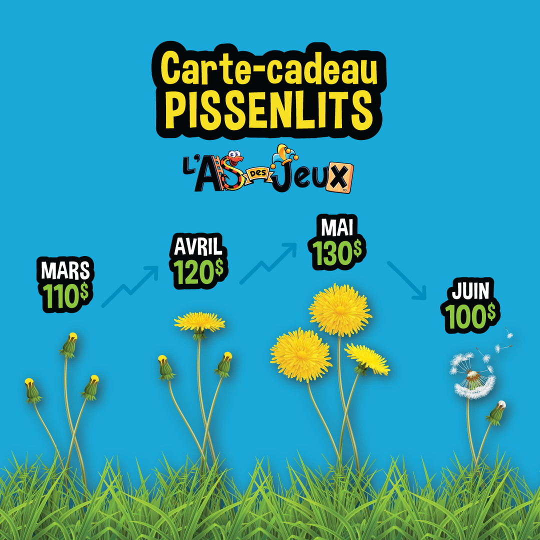 Carte cadeau PISSENLITS (valide en boutique seulement)