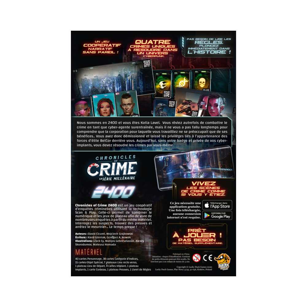 Chronicles of Crime - 2400, jeu coopératif d'enquêtes criminelles