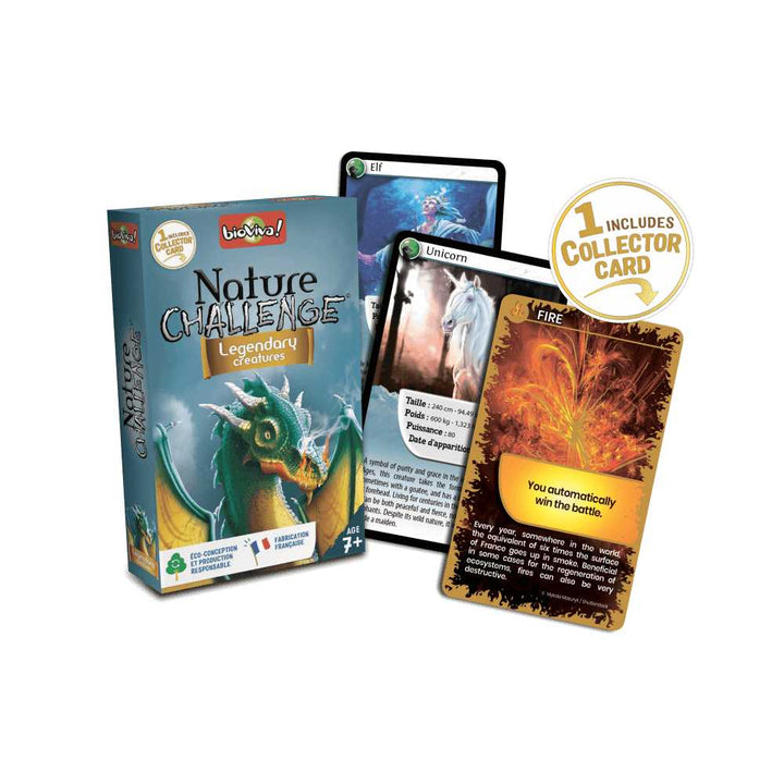 Défis Nature / Créatures légendaires jeu de cartes éducatif enfants 7 ans