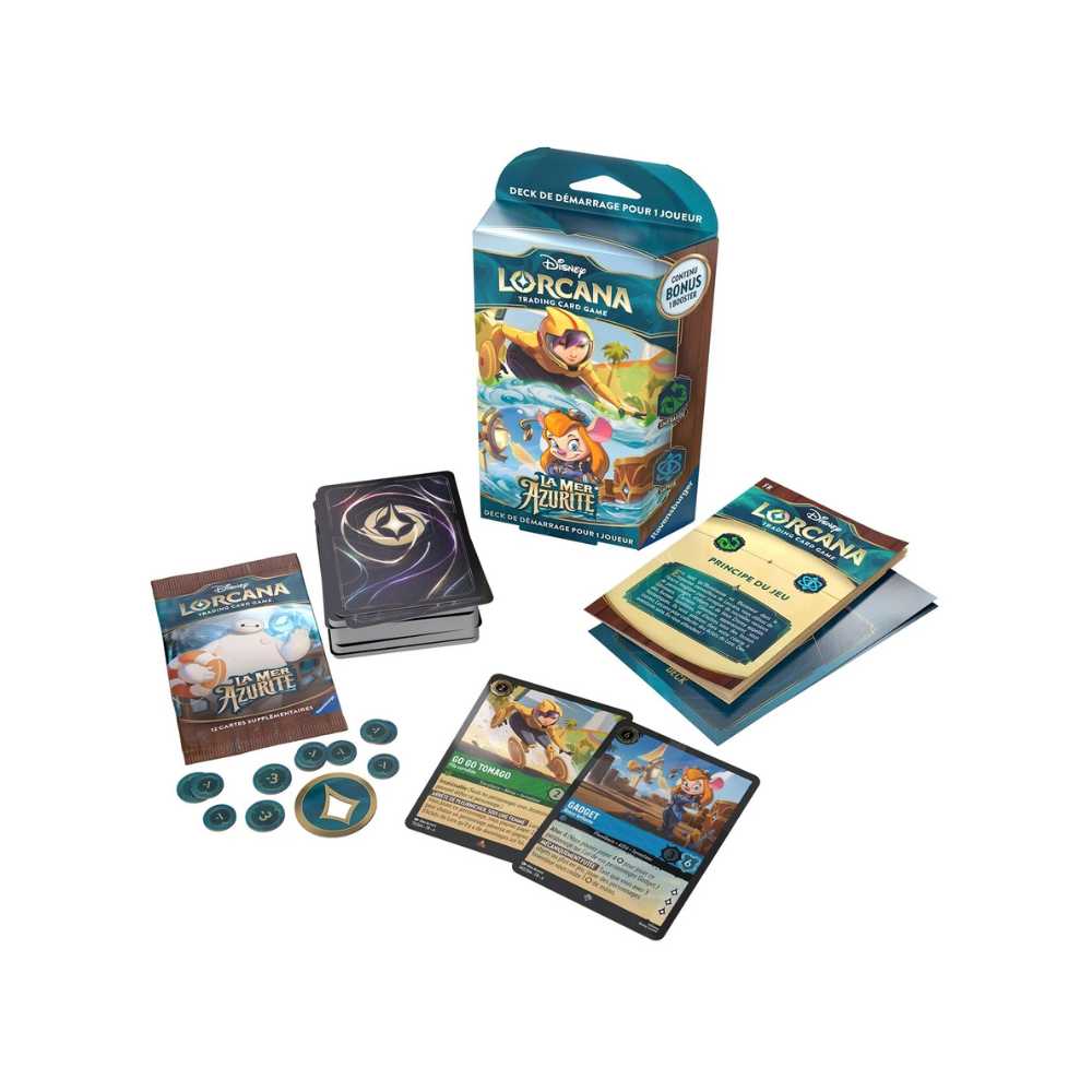 Disney Lorcana: La Mer d'Azurite Deck de démarrage Go Go Tomago/Gadget