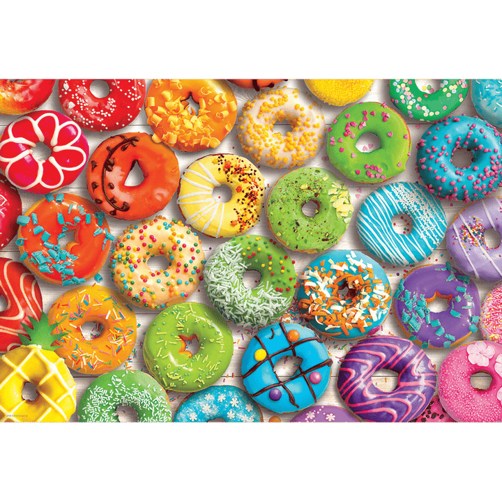 Eurographics Donut Rainbow Shaped Tin 550-Piece Puzzle