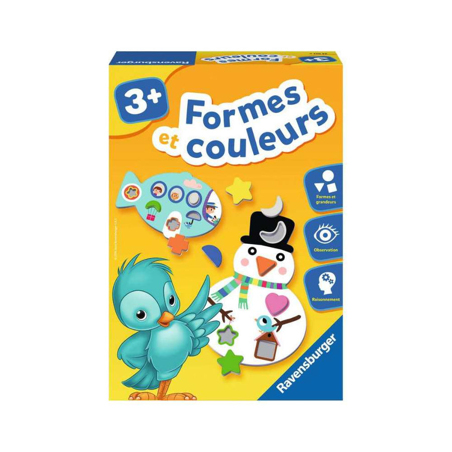 Formes et Couleurs, jeu de société éducatif enfants 3 ans 