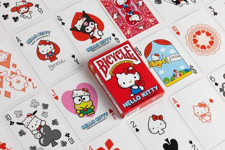 Cartes à jouer/Playing cards - Bicycle - Hello Kitty 50e anniversaire 