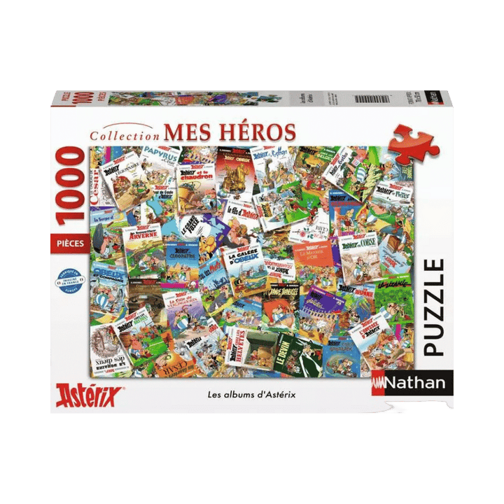 Les albums d'Astérix casse-tête Nathan Puzzle 1000 pcs| Achat en ligne