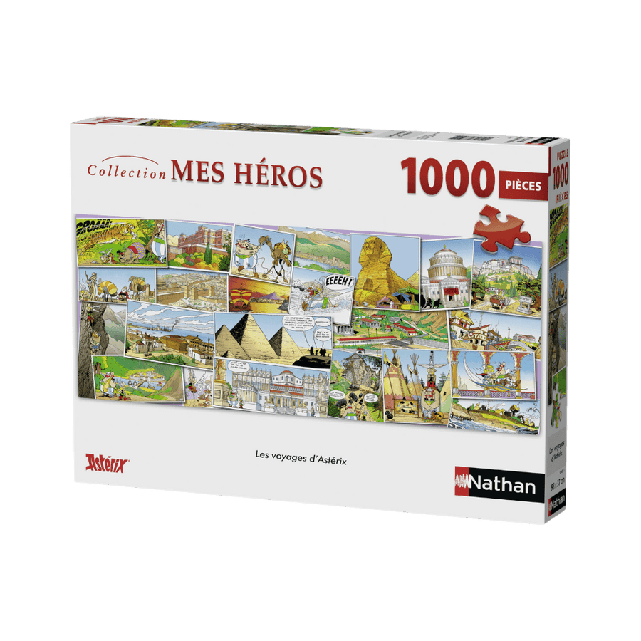 Les voyages d'Astérix casse-tête Nathan Puzzle 1000 pcs 