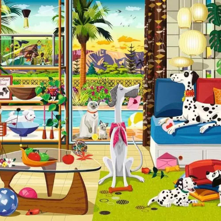 Pets of Palm Springs casse-tête Ravensburger Puzzle 500 pcs