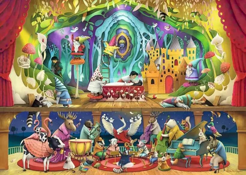 Disney Snow White and the 7 Gnomes casse-tête Ravensburger Puzzle 