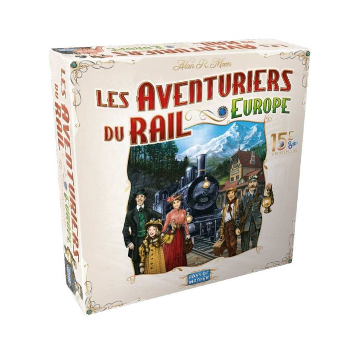 Les Aventuriers du Rail-Europe 15e anniversaire, jeu société familial