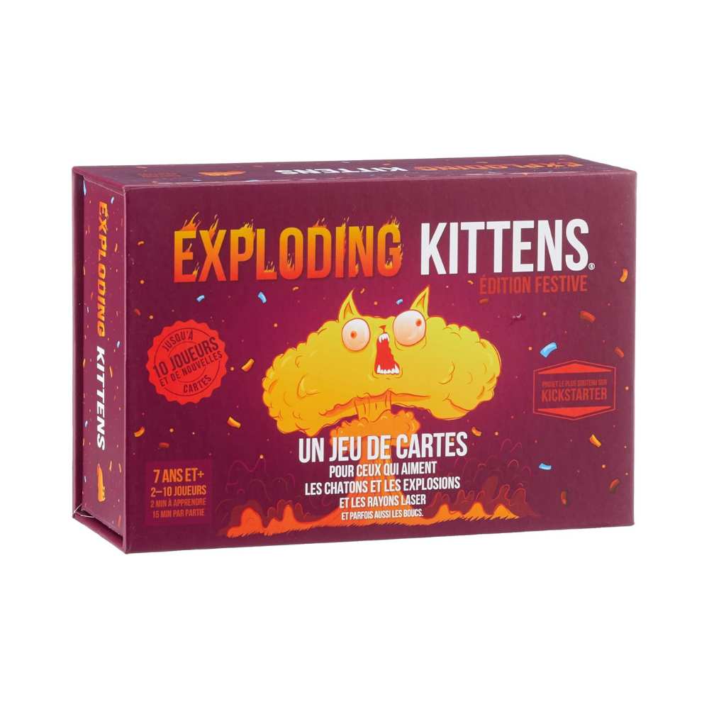 Exploding Kittens: Édition Festive, jeu de société famille 