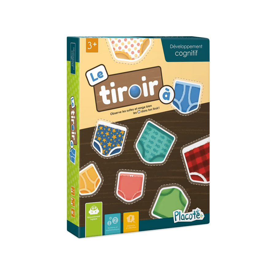 Le tiroir à bobettes, jeu éducatif enfants 3 ans - Achat en ligne