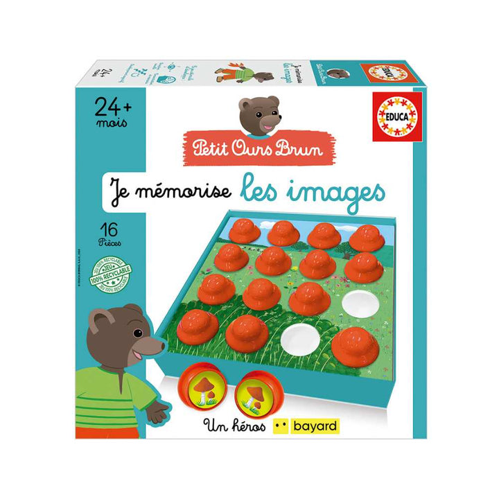 Petit ours brun - Je mémorise les images, jeu éducatif 2 ans et plus