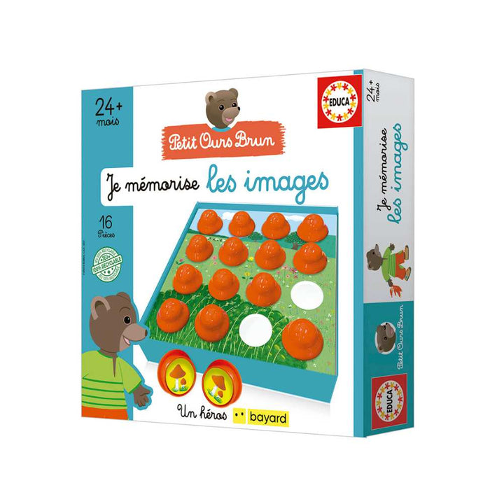 Petit ours brun - Je mémorise les images, jeu éducatif 2 ans et plus