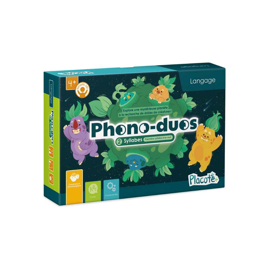 Phono-duos : Syllabes (première syllabe d'un mot), jeu éducatif pour enfants 4 ans - Achat en ligne