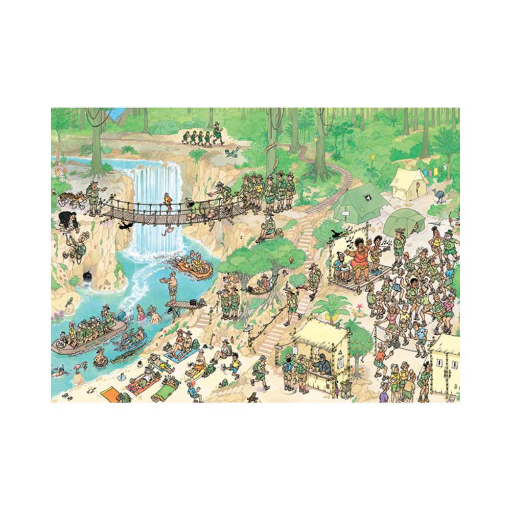 Puzzle Jumbo Bienvenue dans la jungle de Jan van Haasteren 1000 pcs