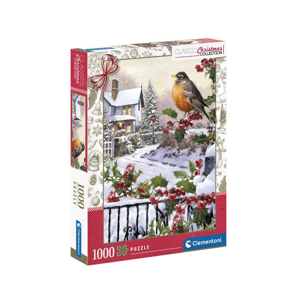 Puzzle Clementoni Le rouge-gorge et buissons de houx - Achat en ligne Canada