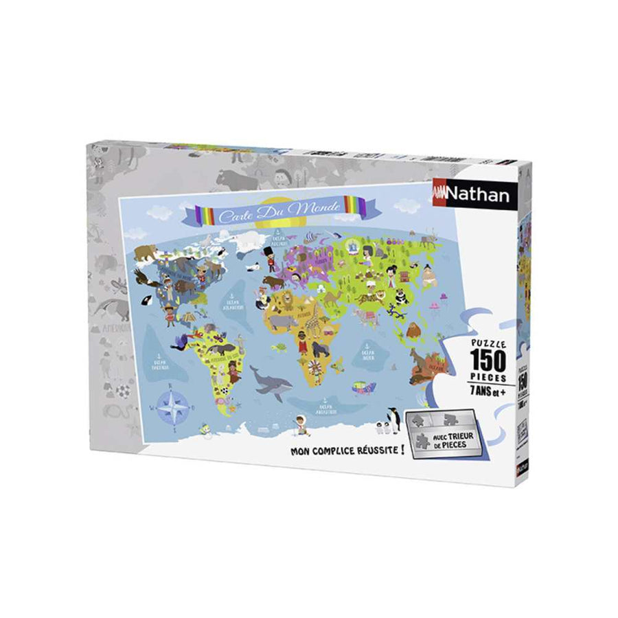 Puzzle Nathan Carte du monde 150 pcs