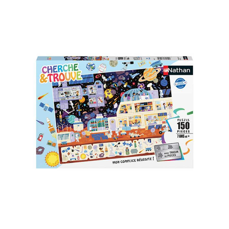 Puzzle Nathan Collection Cherche et trouve: Dans l'espace 150 pcs