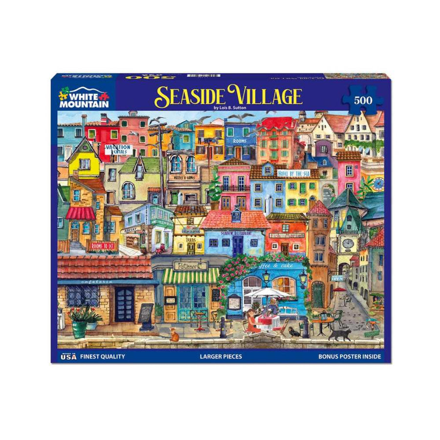 Puzzle White Mountain Tracy Flickinger Seaside Village 500 pcs