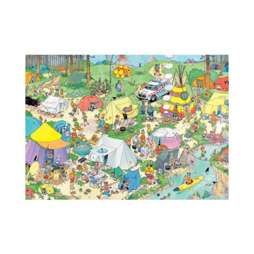 Puzzle Jumbo Jan van Haasteren Camping nature 1000 pcs