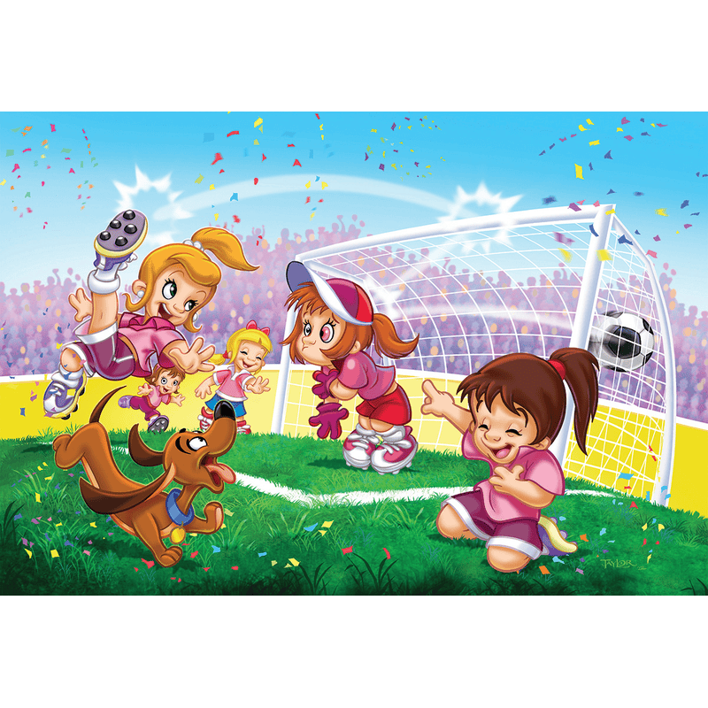 Eurographics Go Girls Go! Soccer 100-Piece Puzzle