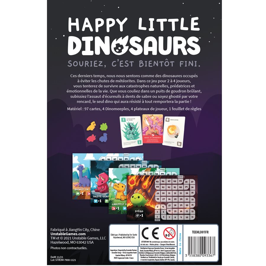 Happy Little Dinosaurs, jeu de société familial - Achat en ligne