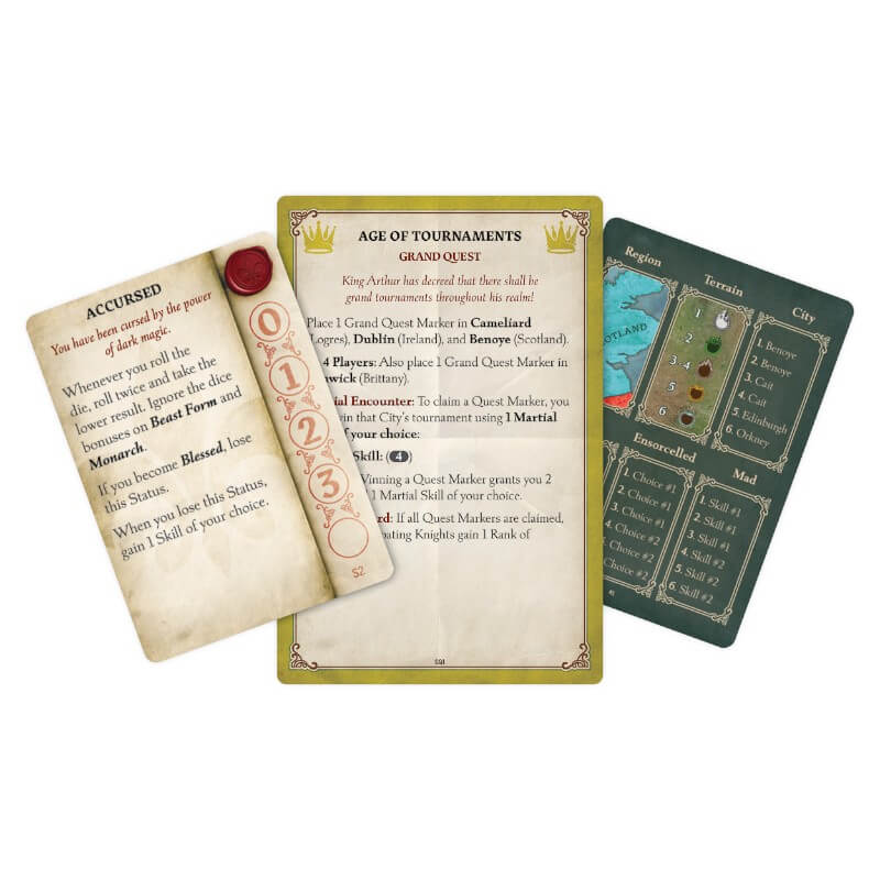 Tales of the Arthurian Knights, jeu société stratégie version anglaise