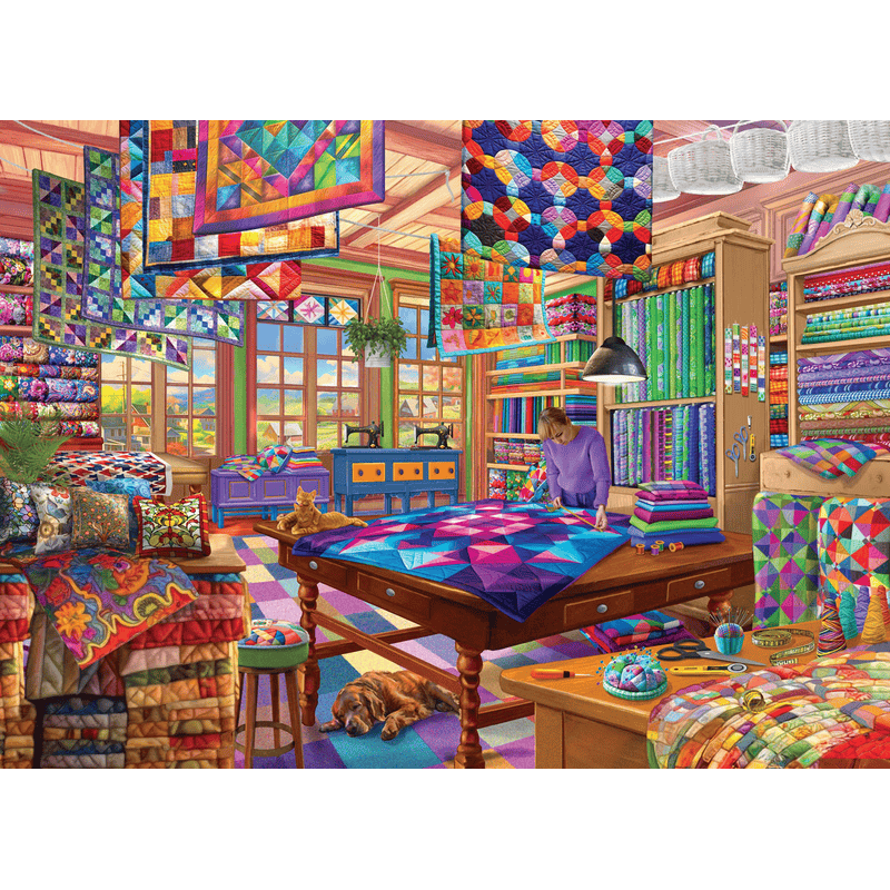 Eurographics The Quilt Workshop 500-Piece Large Puzzle.