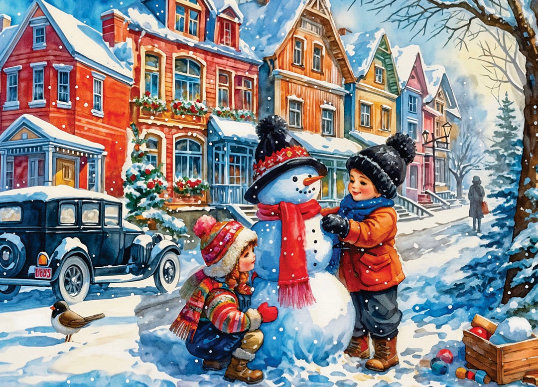 Winter Scene - Casse-tête 1000 morceaux DELFY Puzzle 1000 pcs