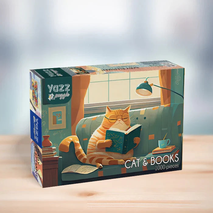 Puzzle Yazz Cat & Books 1000 pcs - Achat en ligne