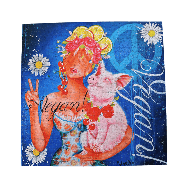 Vegan! Végétalien casse-tête JaCaRou puzzle Achat en ligne Buy online