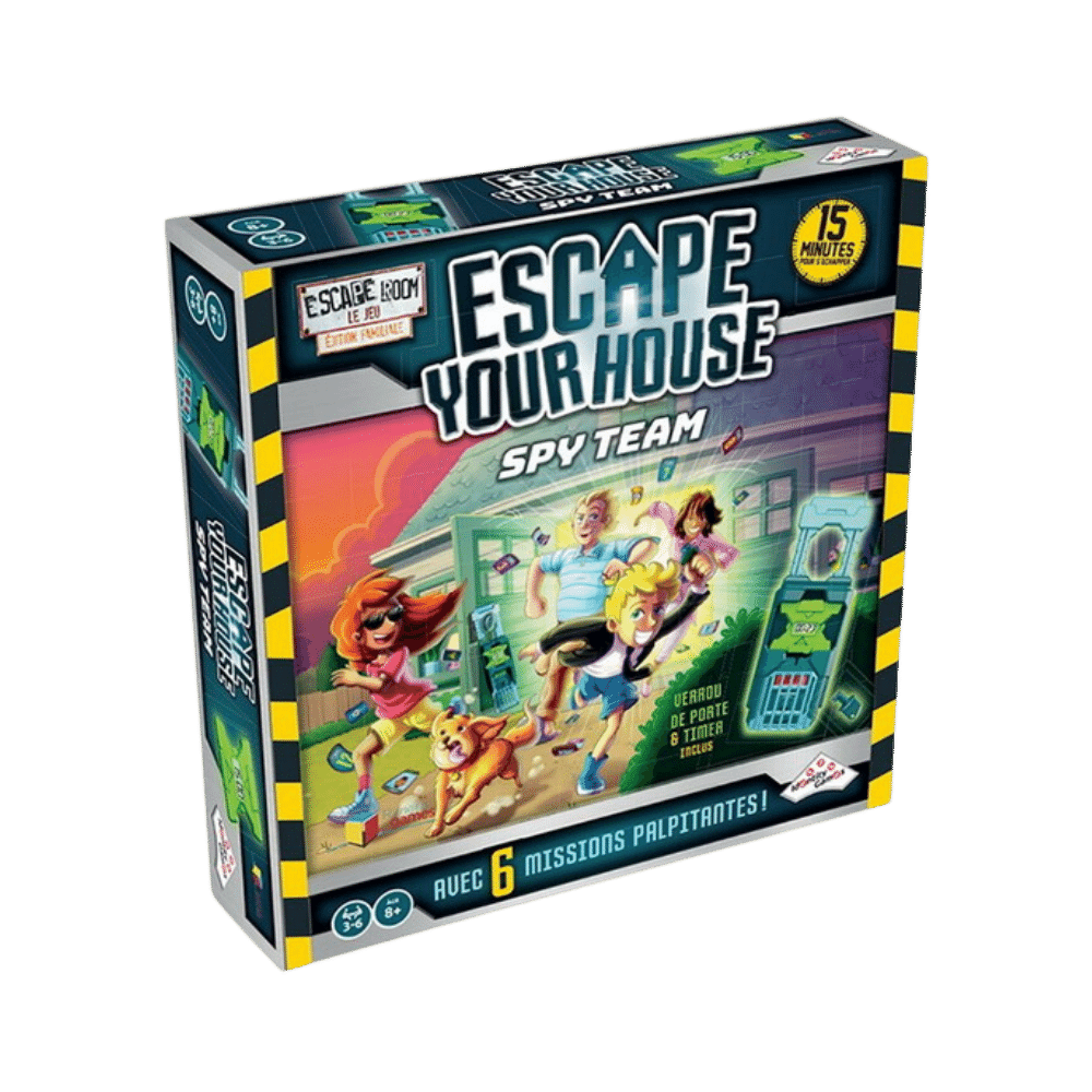 Escape Room - Escape Your House: Spy Team (6 missions), jeu de société