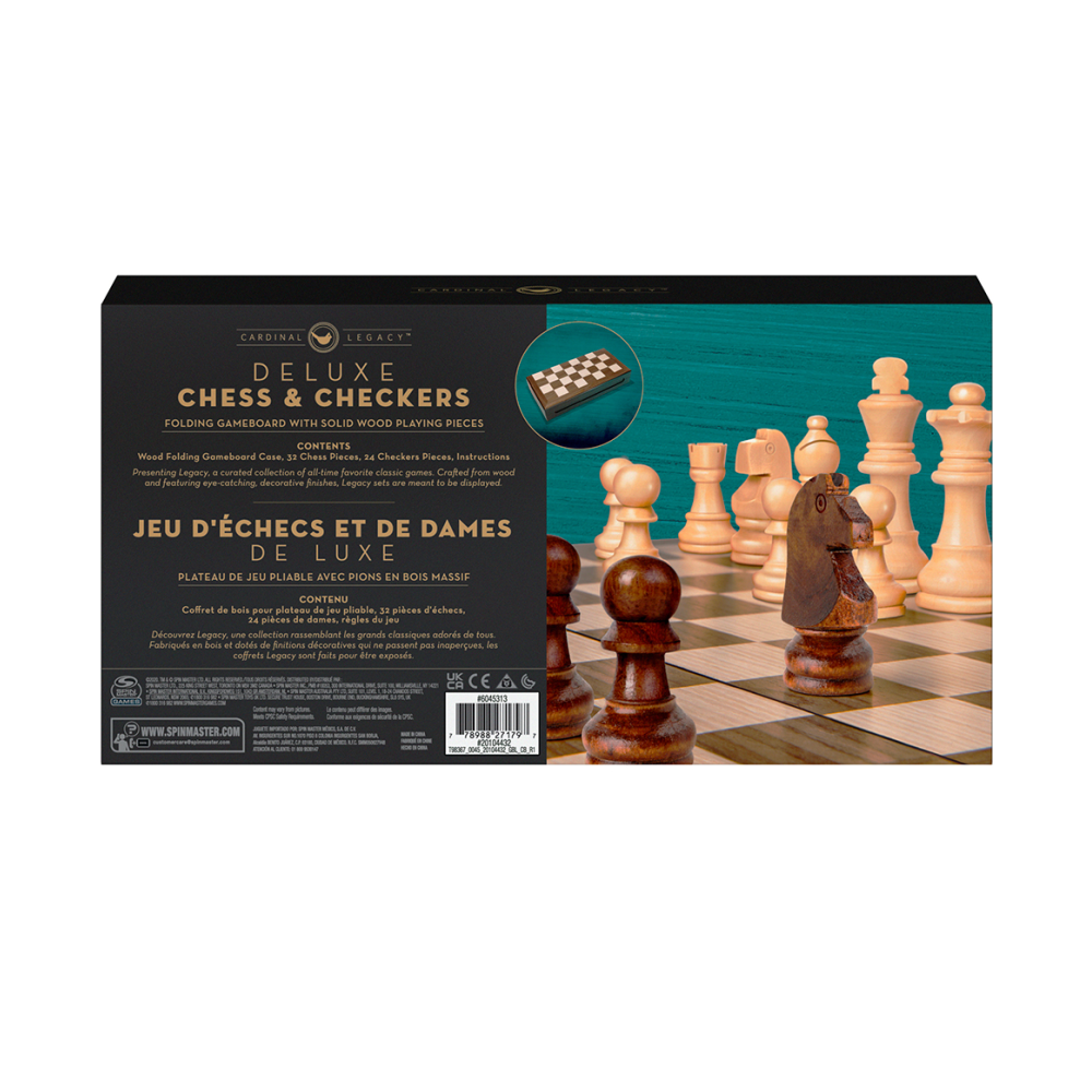 Jeu d'échecs et de dames de luxe (ML)