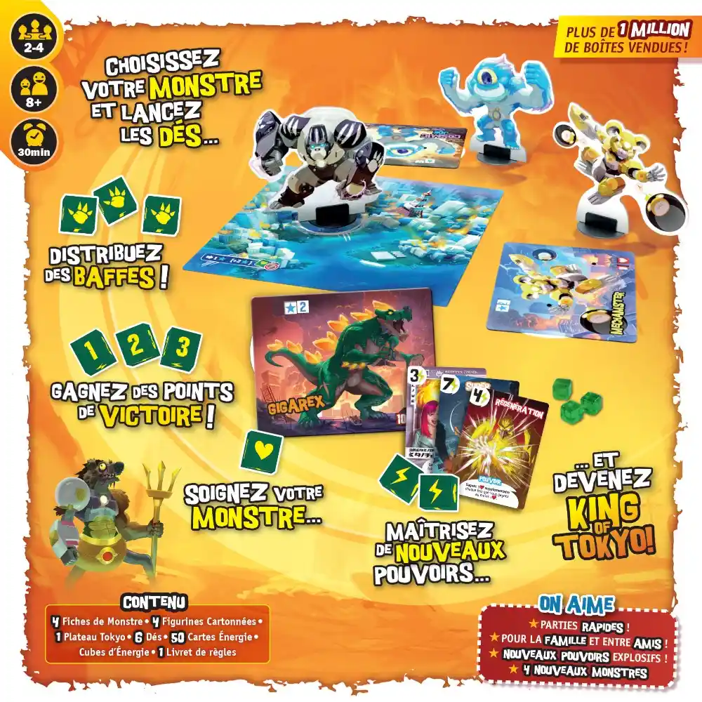 King of Tokyo: Origins, jeu familial | Achat en ligne L'As des jeux