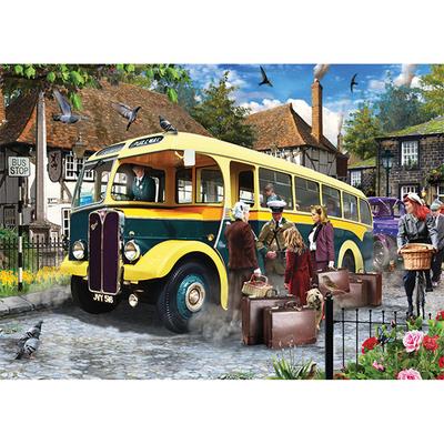 Puzzle Falcon Deluxe Catching the Bus de Nigel Chilvers de 500 pcs