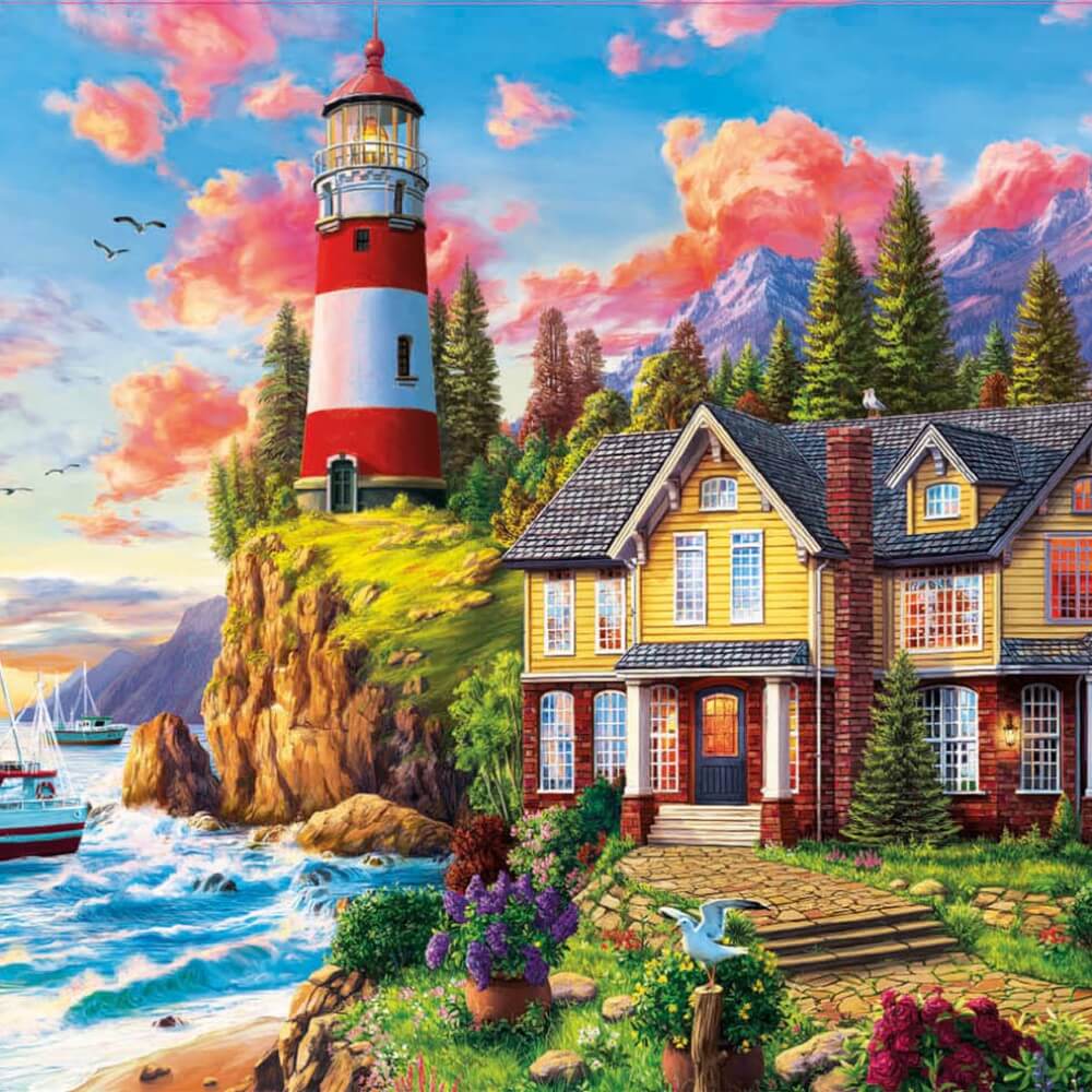 Phare près de l'océan | Lighthouse near the ocean Educa Puzzle 