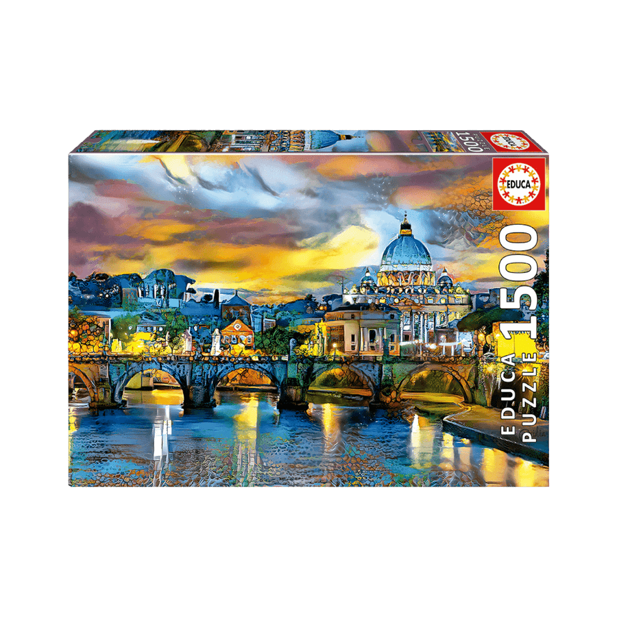 Basilique Saint-Pierre et pont Saint-Ange casse-tête Educa Puzzle