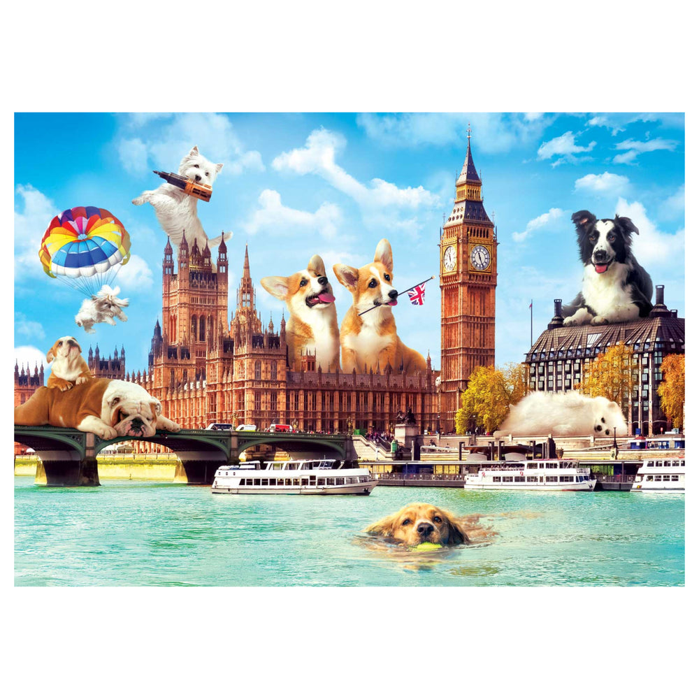 Puzzle Trefl Collection Funny Cities: Chiens à Londres 1000 pcs