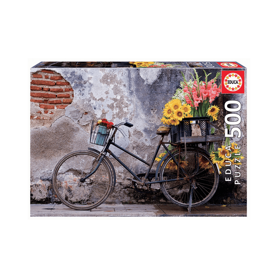 Bicyclette avec fleurs casse-tête | Bicycle with flowers Educa Puzzle