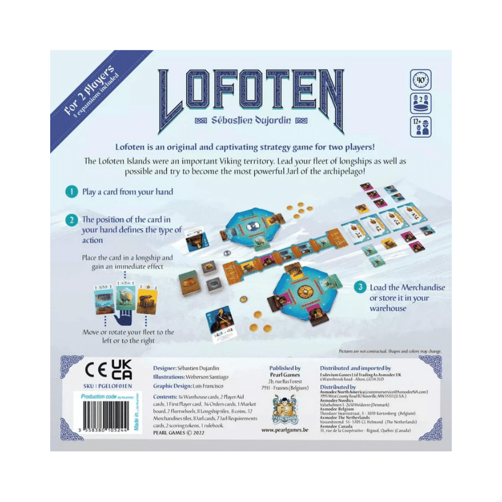 Lofoten, jeu de société 2 joueurs - Achat en ligne à L'As des jeux