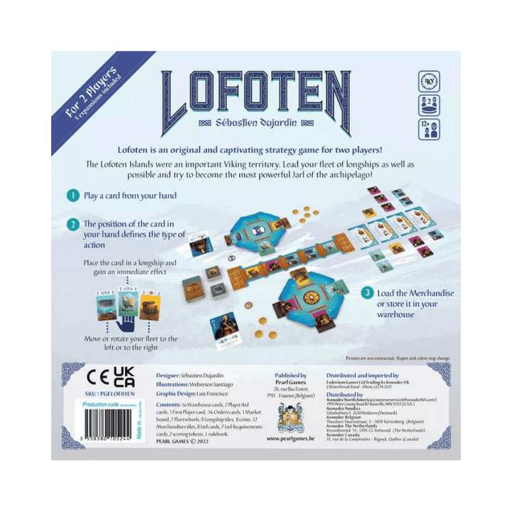 Lofoten, jeu de société 2 joueurs - Achat en ligne à L'As des jeux