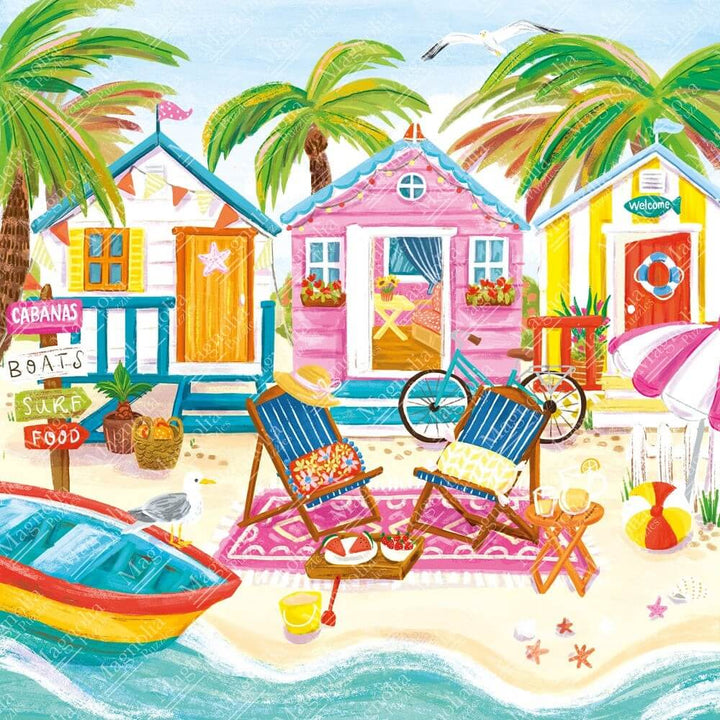 Beach Huts Magnolia Puzzle buy online | Casse-tête achat en ligne