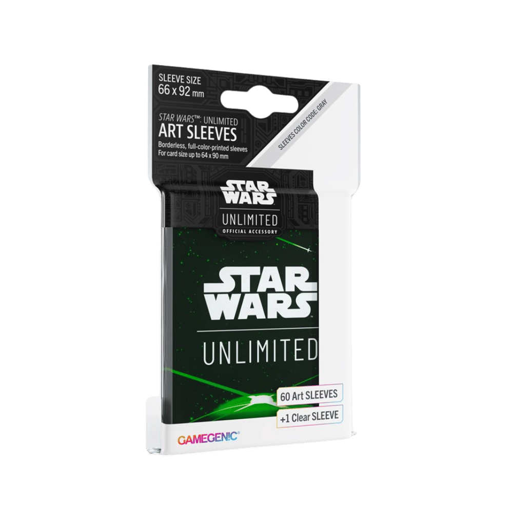 Star Wars: Unlimited - Art Sleeves: Card Back Green (60 + 1 clear sleeve)