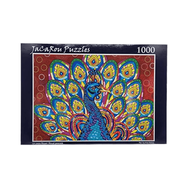 Un paon royal | Royal Peacock casse-tête JaCaRou puzzle Achat en ligne