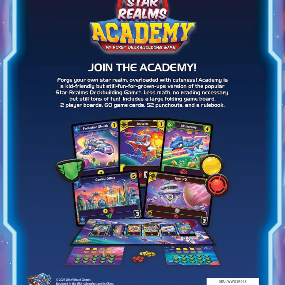 Star Realms Academy My First Deckbuilding two player Game board game