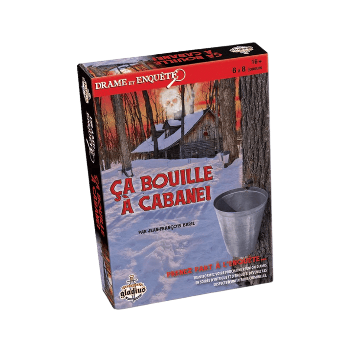 Drame & enquête - Ça bouille à la cabane, jeu de société d'intrigue